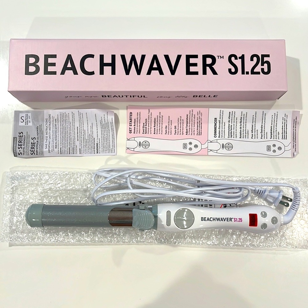 NEW Beachwaver S1.25 curling iron wand